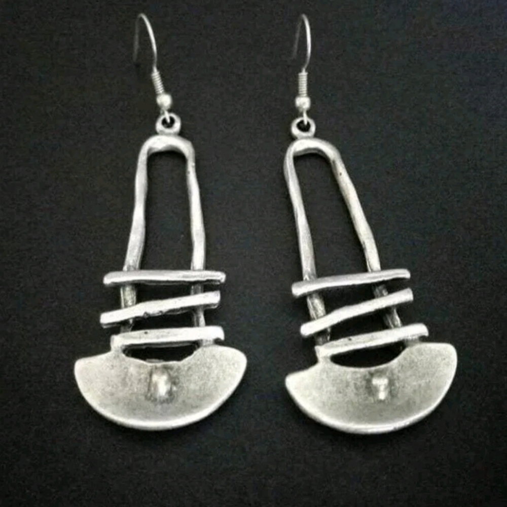 Retro Silver Earrings